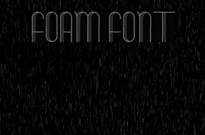 Foam Font examples