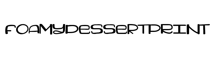 FoamyDessertPRINT  Fuentes Gratis Descargar