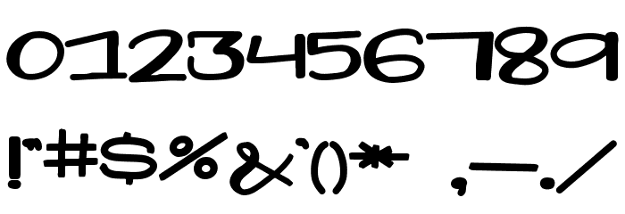FoamyDessertPRINT Font OTHER CHARS