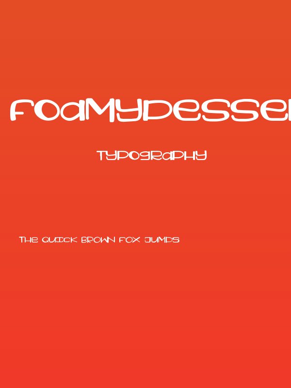 FoamyDessertPRINT Poster