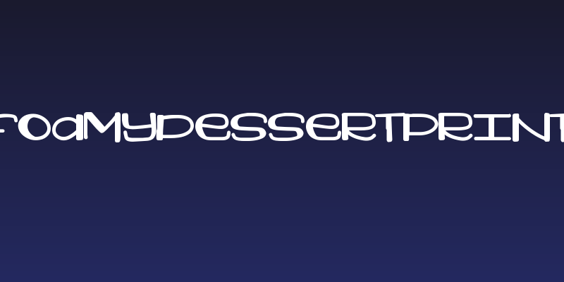 FoamyDessertPRINT Social Header