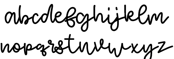 FoamyDessert Font LOWERCASE