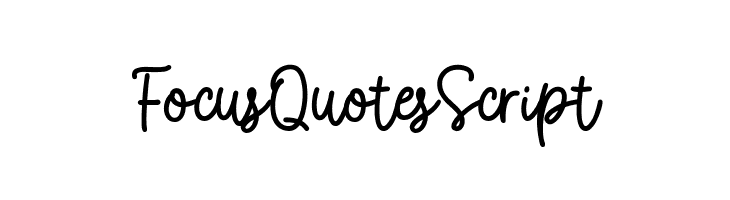 FocusQuotesScript  नि: शुल्क फ़ॉन्ट्स डाउनलोड