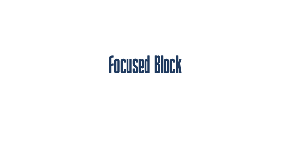 Focused Block Logo