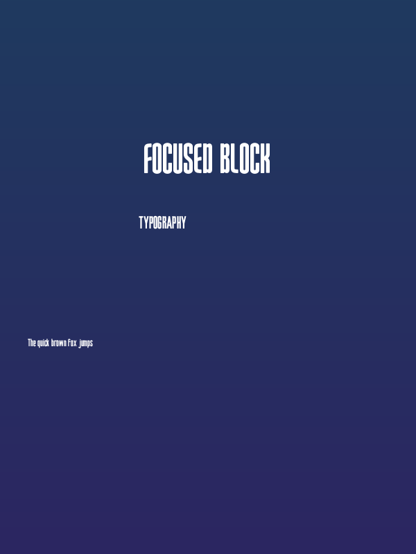Focused Block Poster