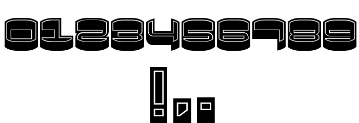 Focused Filled Regular Font OTHER CHARS