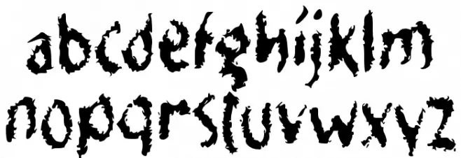 Fodrocy خط أحرف صغيرة