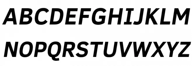 Fog Sans Italic 字体 大写