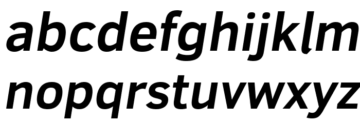 Fog Sans Italic Font LOWERCASE