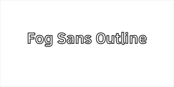 Fog Sans Outline Logo