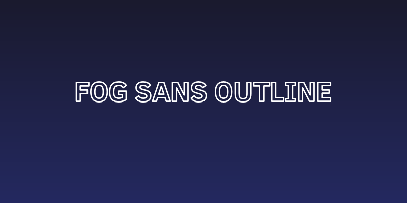 Fog Sans Outline Social Header