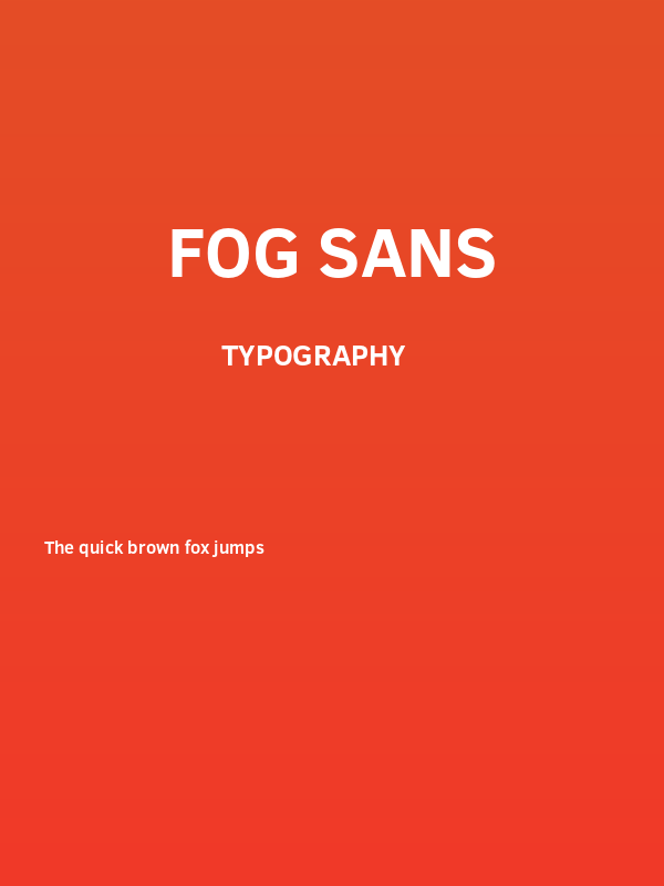 Fog Sans Poster
