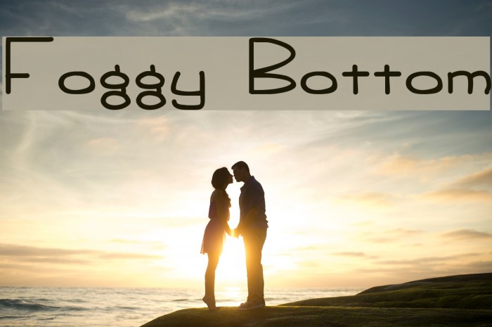 Foggy Bottom Font examples