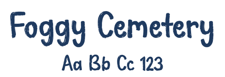 Foggy Cemetery Font Preview