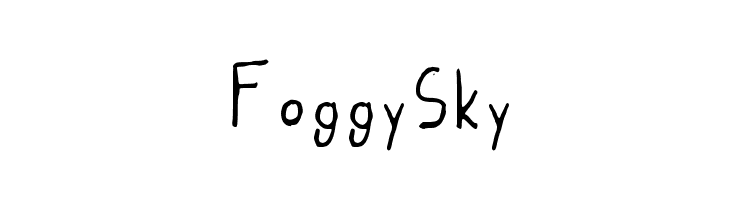 Foggy_Sky  नि: शुल्क फ़ॉन्ट्स डाउनलोड