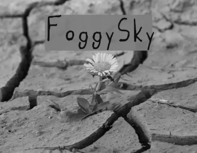 Foggy_Sky Font examples