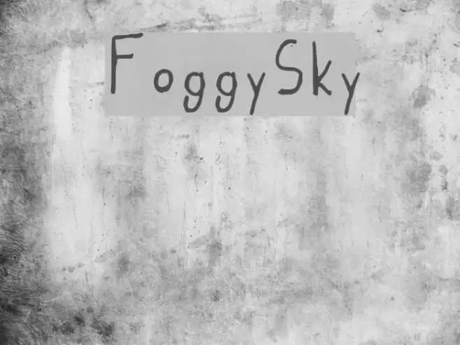 Foggy_Sky Font examples