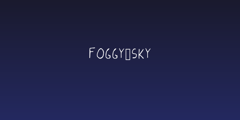 Foggy_Sky Social Header