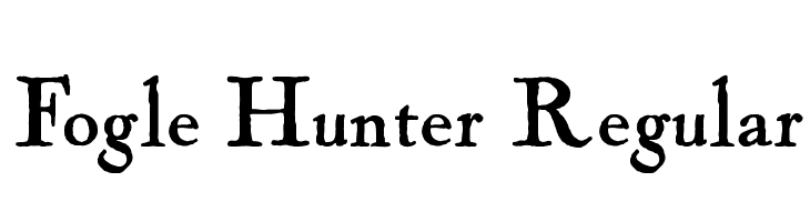 Fogle Hunter Regular Font