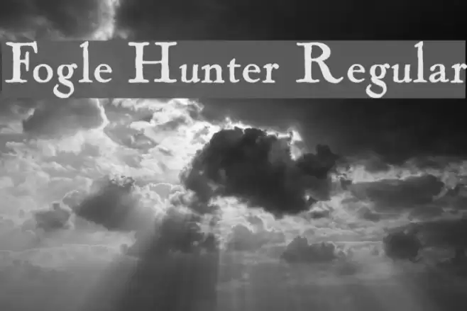 Fogle Hunter Regular Font examples