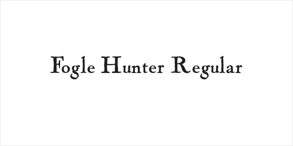 Fogle Hunter Regular Logo