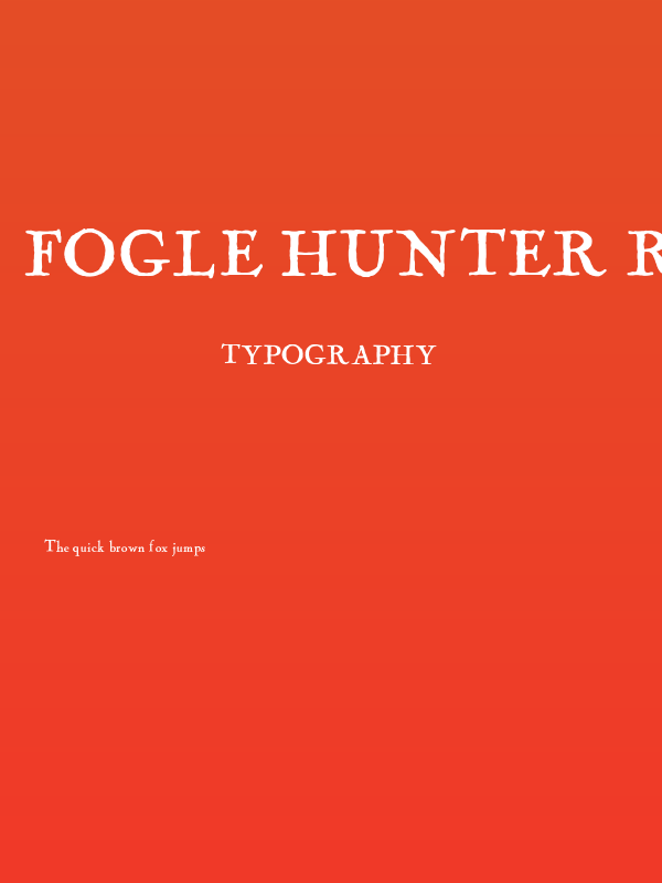 Fogle Hunter Regular Poster