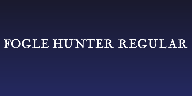 Fogle Hunter Regular Social Header