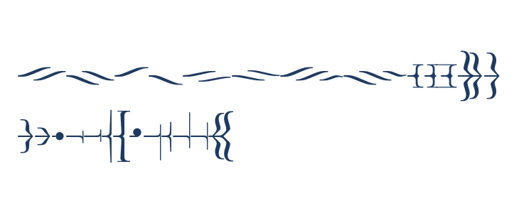 Foglihten DecoH02 Lowercase