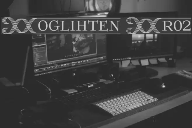 Foglihten Fr02 Font examples