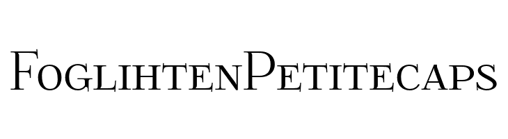 Foglihten Petitecaps Font