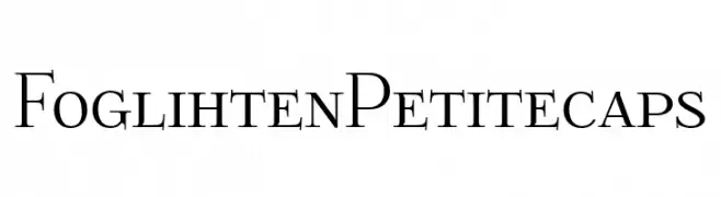Foglihten Petitecaps  Frei Schriftart Herunterladen