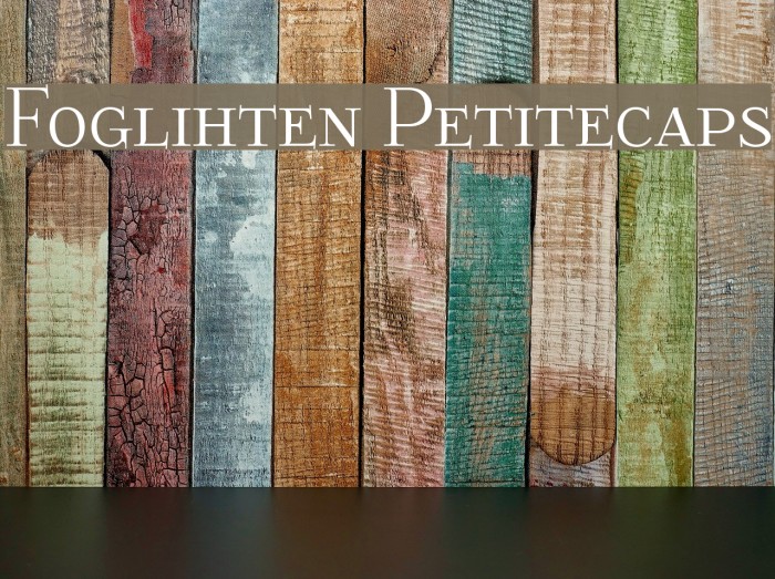 Foglihten Petitecaps Font examples