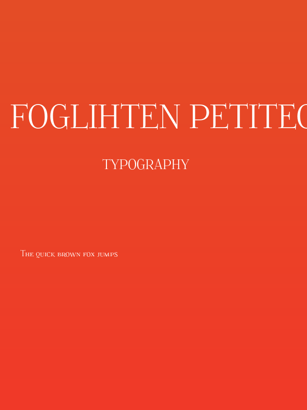 Foglihten Petitecaps Poster