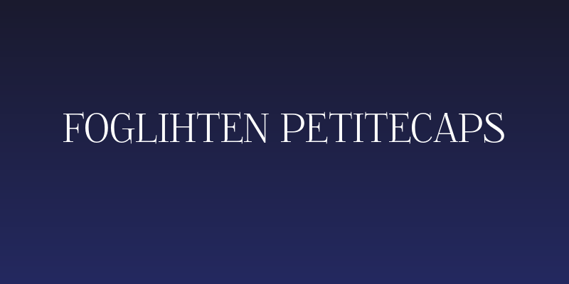 Foglihten Petitecaps Social Header