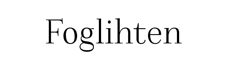 Foglihten  नि: शुल्क फ़ॉन्ट्स डाउनलोड