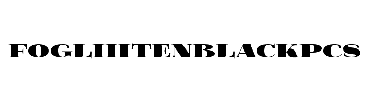 FoglihtenBlackPcs  Free Fonts Download