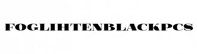 FoglihtenBlackPcs  Fuentes Gratis Descargar