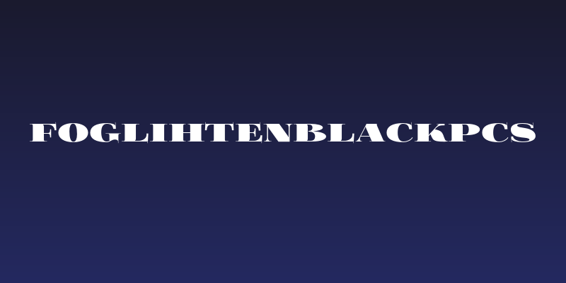 FoglihtenBlackPcs Social Header