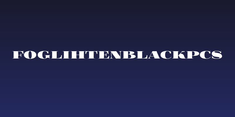 FoglihtenBlackPcs Social Header