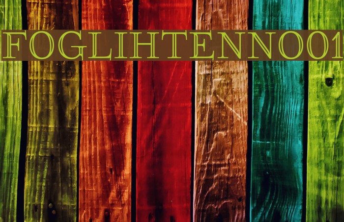 FoglihtenNo01 Font examples