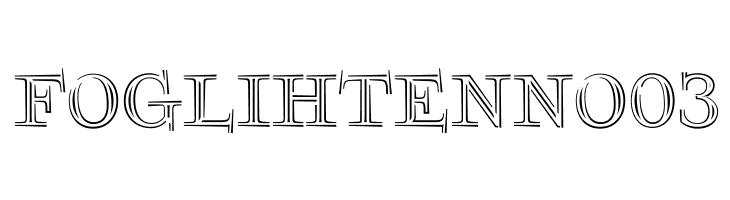 FoglihtenNo03 Font