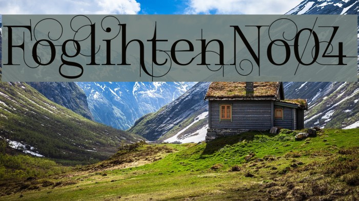 FoglihtenNo04 Font examples