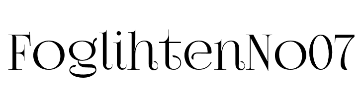 FoglihtenNo07  Descarca Fonturi Gratis