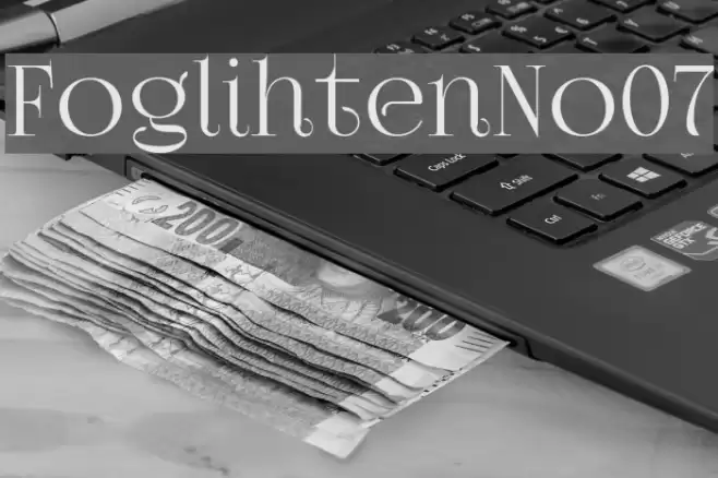 FoglihtenNo07 Font examples