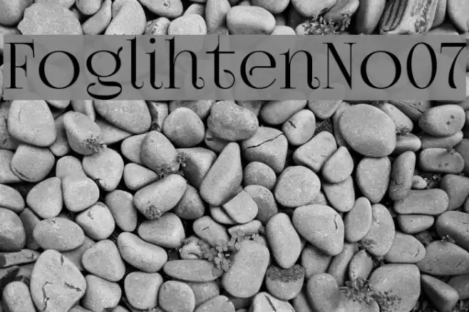 FoglihtenNo07 Font examples