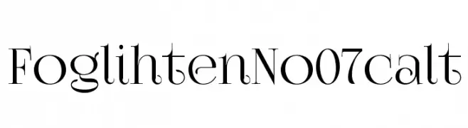 FoglihtenNo07calt  Fuentes Gratis Descargar