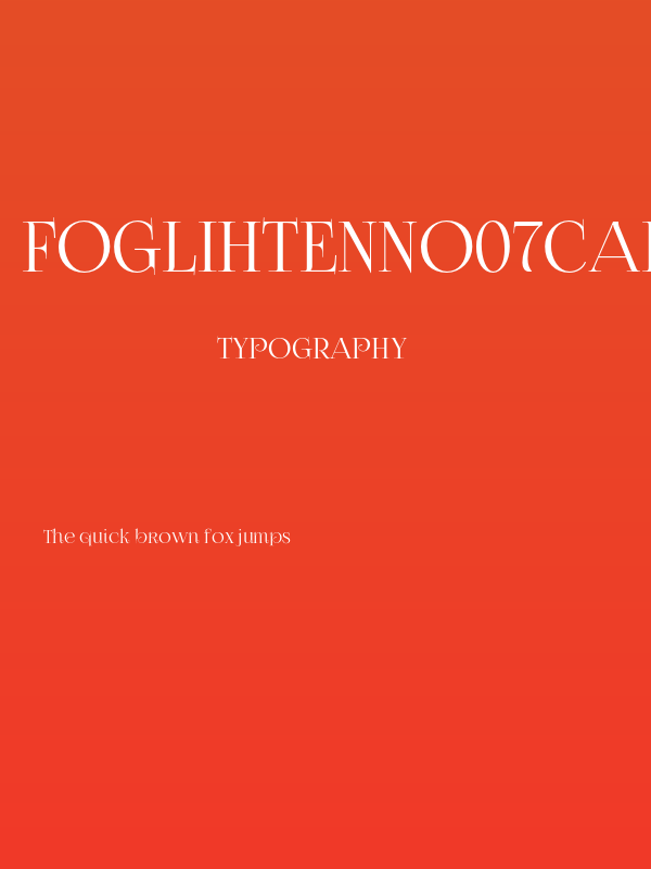 FoglihtenNo07calt Poster