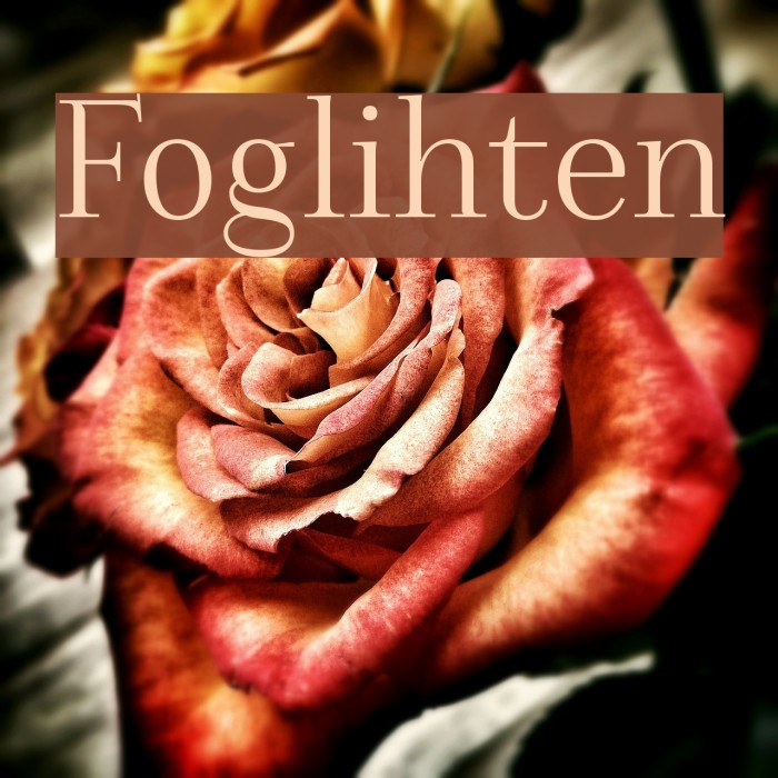 Foglihten Font examples