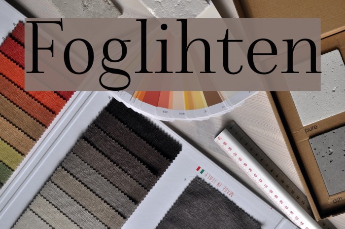 Foglihten Font examples