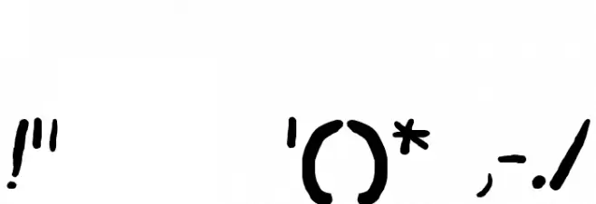 FoieCanape Font OTHER CHARS